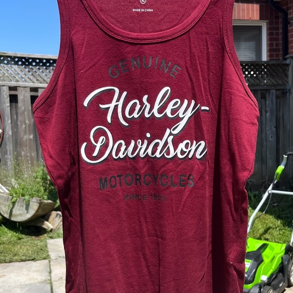 Harley Davidson Burgundy Tank - Picture 1 of 4